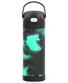 Thermos Funtainer 16 Oz. Water Bottle With Locking Lid In Galaxy Green