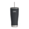 Thermos Icon Stainless Steel 24oz. Cold Tumbler With Lid And Straw In Black