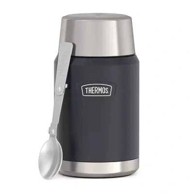 Thermos Stainless Steel 24 Oz. Food Jar With Spoon In Black