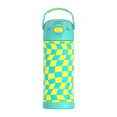 Thermos Stainless Steel Checkers 16oz. Water Bottle In Green