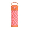 Thermos Stainless Steel Checkers 16oz. Water Bottle In Orange