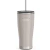 THERMOS STAINLESS STEEL COLD TUMBLER WITH STRAW