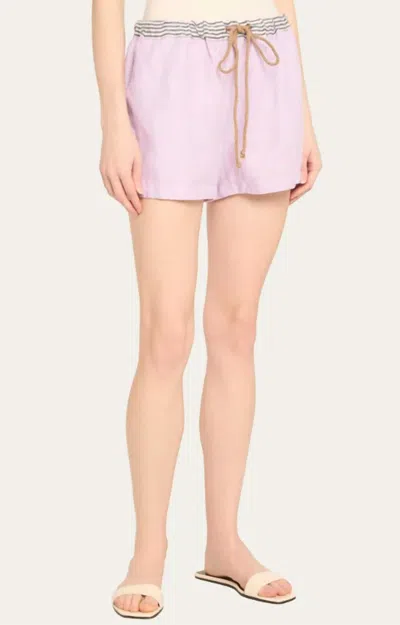 Thesalting Short Short With Drawstring In Thistle In Purple
