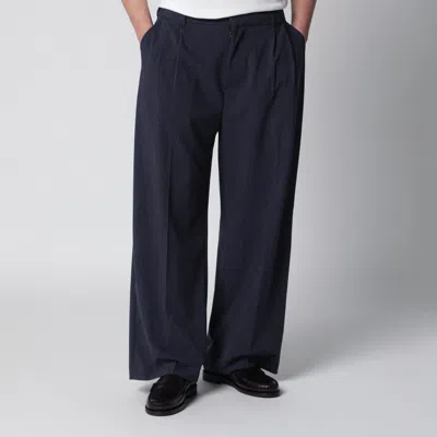 Thestroy Blue Denim Inno Trousers In Viscose Blend