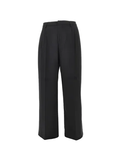 Thestroy Pleated Distressed Trousers In Black