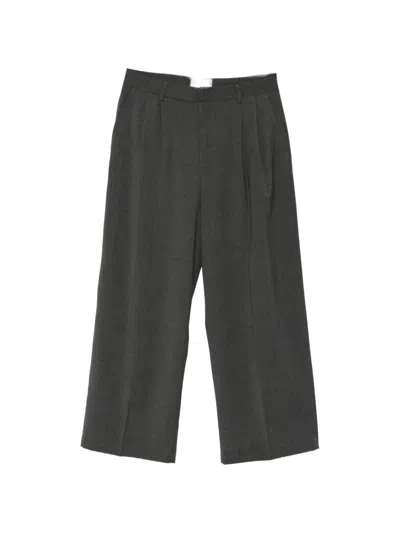 Thestroy Pleated Wide-leg Trousers In Gray