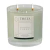 Theta Naturals Co. Neutrals Whispering Forest Candle - Sounds Of Christmas - Double Wick