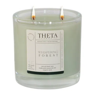 Theta Naturals Co. Neutrals Whispering Forest Candle - Sounds Of Christmas - Double Wick In Yellow