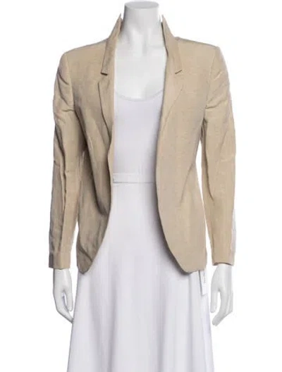 Pre-owned Theyskens' Theory Linen Blazer In Neutral