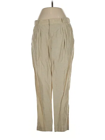 Pre-owned Theyskens' Theory Linen Pants In Tan
