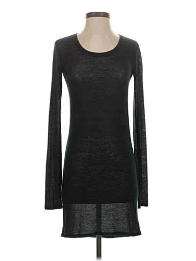 Pre-owned Theyskens' Theory Long Sleeve Top Black Boatneck Tops
