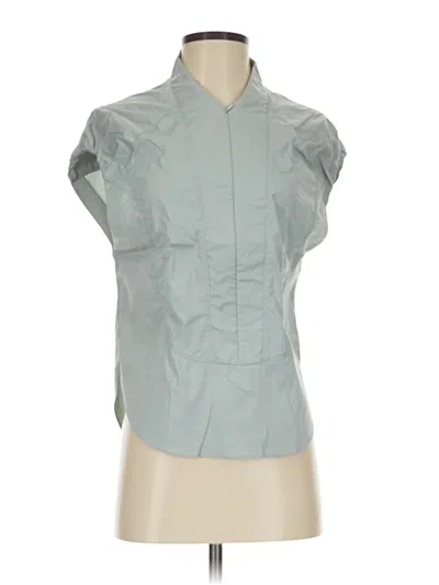 Pre-owned Theyskens' Theory Short Sleeve Blouse In Blue
