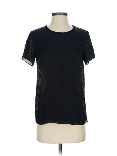 Pre-owned Theyskens' Theory Short Sleeve Top Black Crew Neck Tops