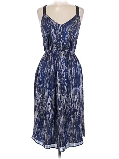 Pre-owned Theyskens' Theory Silk Skirt In Blue