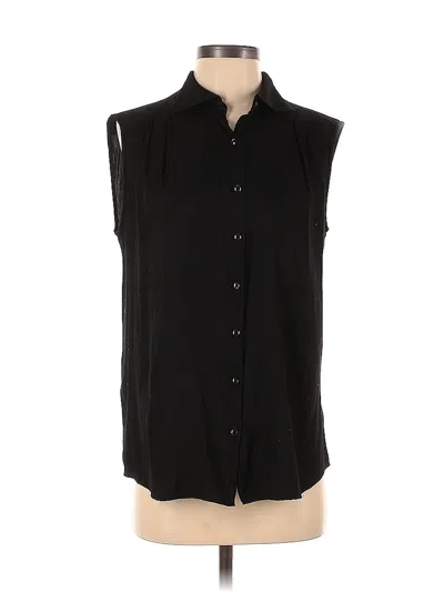 Pre-owned Theyskens' Theory Sleeveless Blouse In Black