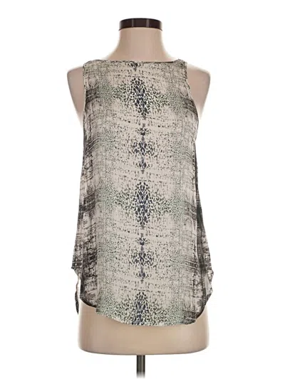 Pre-owned Theyskens' Theory Sleeveless Silk Top Silver Halter Neckline Tops