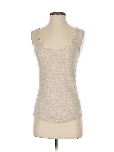 Pre-owned Theyskens' Theory Tank Top Tan Sweetheart Neckline Tops In Brown