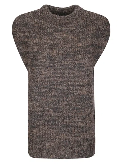 THIBAULT VAN DER STRAETE MIX COLOR SLEEVELESS SWEATER