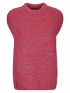 Thibault Van Der Straete Pullover Sleeveless Mix Color In Red