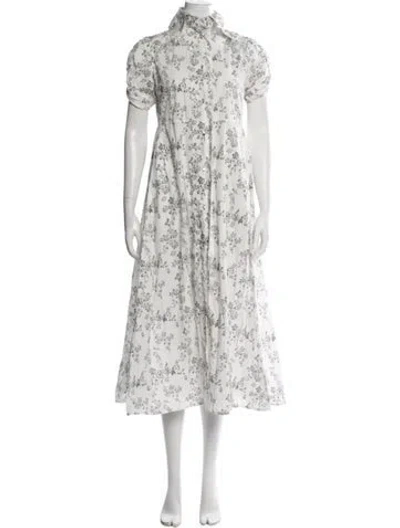 Pre-owned Thierry Colson Floral Print Midi Length Dress In Multicolor