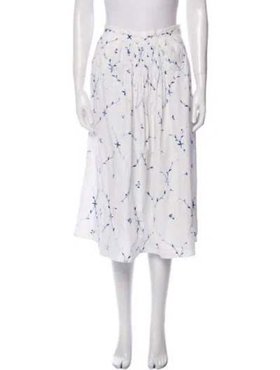 Pre-owned Thierry Colson Floral Print Mini Dress In White
