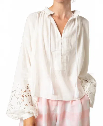 Thierry Colson Guise Long Sleeve Blouse In Off White