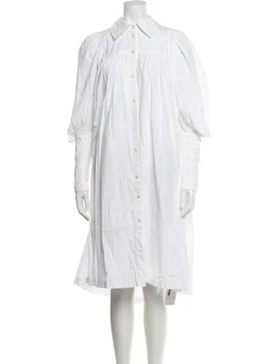 Pre-owned Thierry Colson Knee-length Dress W/ Tags In White