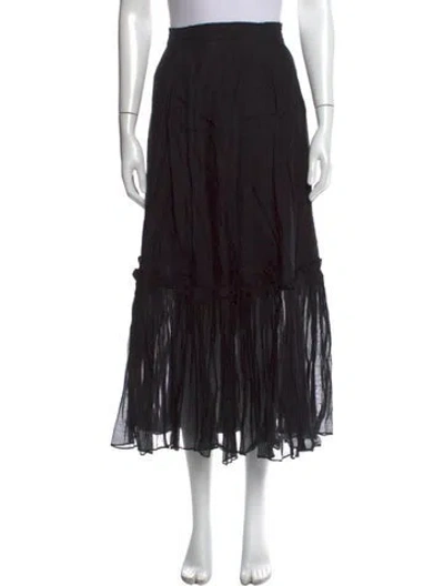 Pre-owned Thierry Colson Long Skirt In Black