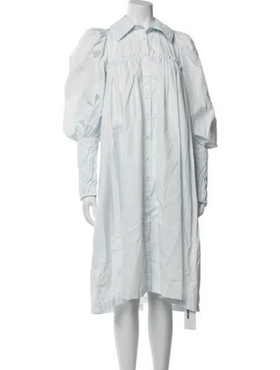 Pre-owned Thierry Colson Midi Length Dress In Blue
