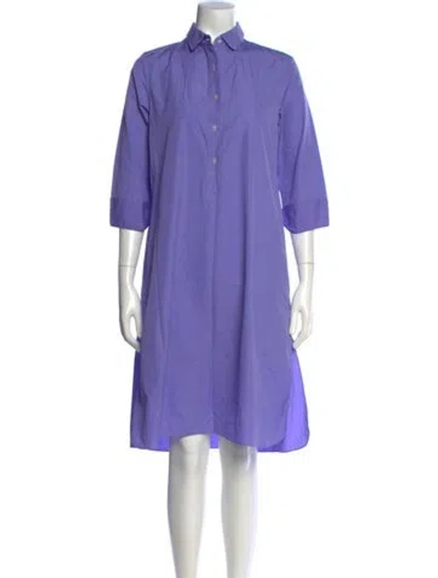 Pre-owned Thierry Colson Midi Length Dress In Purple