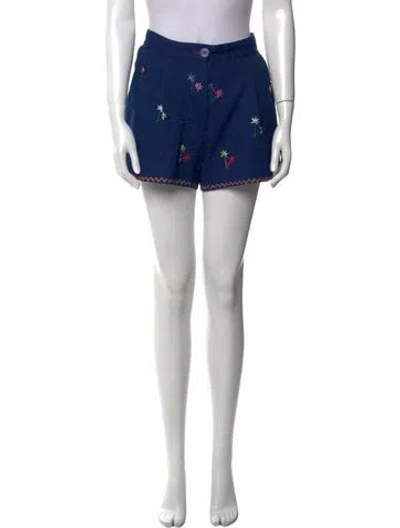 Pre-owned Thierry Colson Mini Shorts In Blue