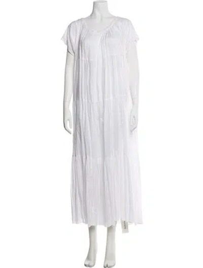 Pre-owned Thierry Colson Printed Long Dress In Multi
