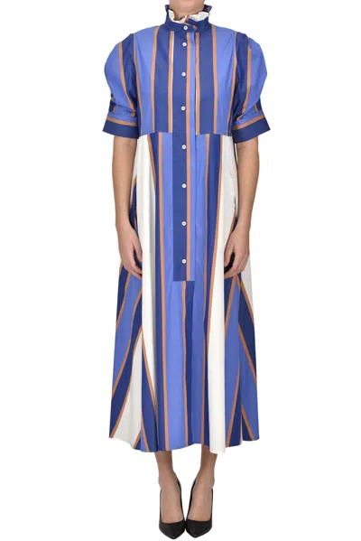 Thierry Colson Printed Shirt Dress In Multi