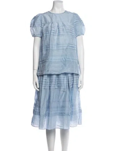 Pre-owned Thierry Colson Skirt Set In Blue