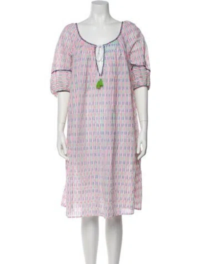 Pre-owned Thierry Colson Striped Knee-length Dress In Multi