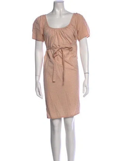 Pre-owned Thierry Colson Striped Knee-length Dress In Pink