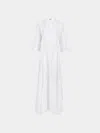 Thierry Colson The Rachel Cotton Kaftan Size: S  Abask Luxury Gift In  White