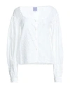 Thierry Colson Woman Shirt Off White Size M Cotton In Off White