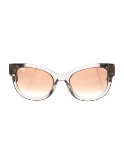 Pre-owned Thierry Lasry Angely Oversize Sunglasses In Black
