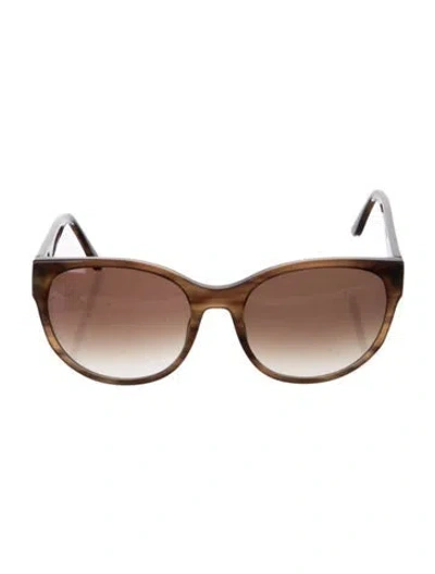 Pre-owned Thierry Lasry Annalynny Round Sunglasses In Brown