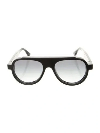 Pre-owned Thierry Lasry Aviator Gradient Sunglasses In Black