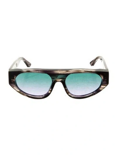 Pre-owned Thierry Lasry Aviator Gradient Sunglasses In Brown