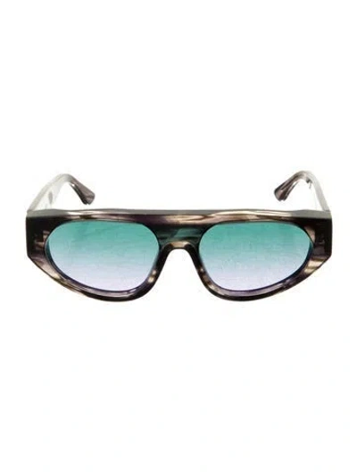 Pre-owned Thierry Lasry Aviator Gradient Sunglasses In Brown