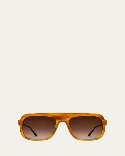 Thierry Lasry Bowery Two-tone Aviator Sunglasses In Brown