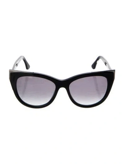 Pre-owned Thierry Lasry Cat-eye Gradient Sunglasses In Black