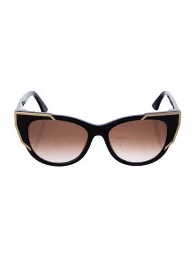 Pre-owned Thierry Lasry Cat-eye Gradient Sunglasses In Black