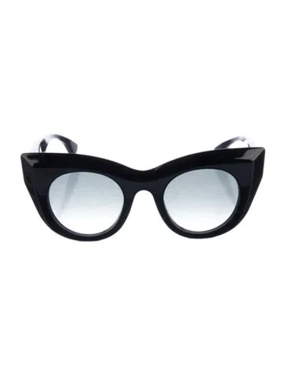 Pre-owned Thierry Lasry Cat-eye Gradient Sunglasses In Black