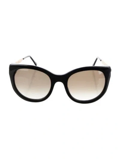 Pre-owned Thierry Lasry Cat-eye Gradient Sunglasses In Black