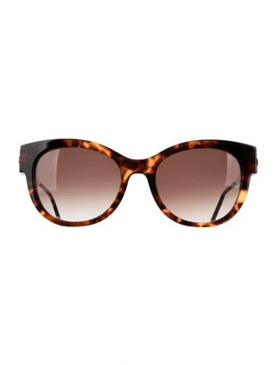 Pre-owned Thierry Lasry Cat-eye Gradient Sunglasses In Brown