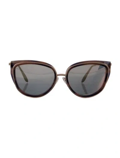 Pre-owned Thierry Lasry Cat-eye Gradient Sunglasses In Brown